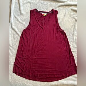 Size 1X. Red classic tank.